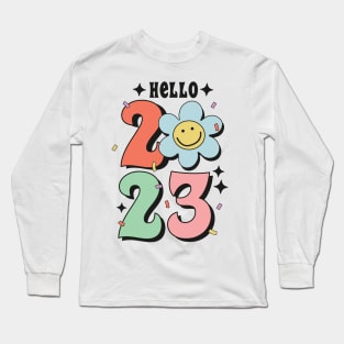 Hello 2023  Cute 2023 new year christmas gift idea Long Sleeve T-Shirt